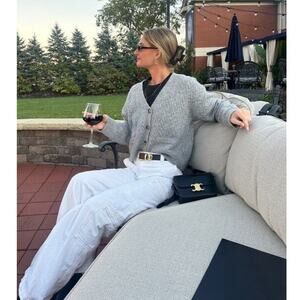 HUDSON White High-Rise Welt Pocket Cargo Wide Leg Jeans Size 26